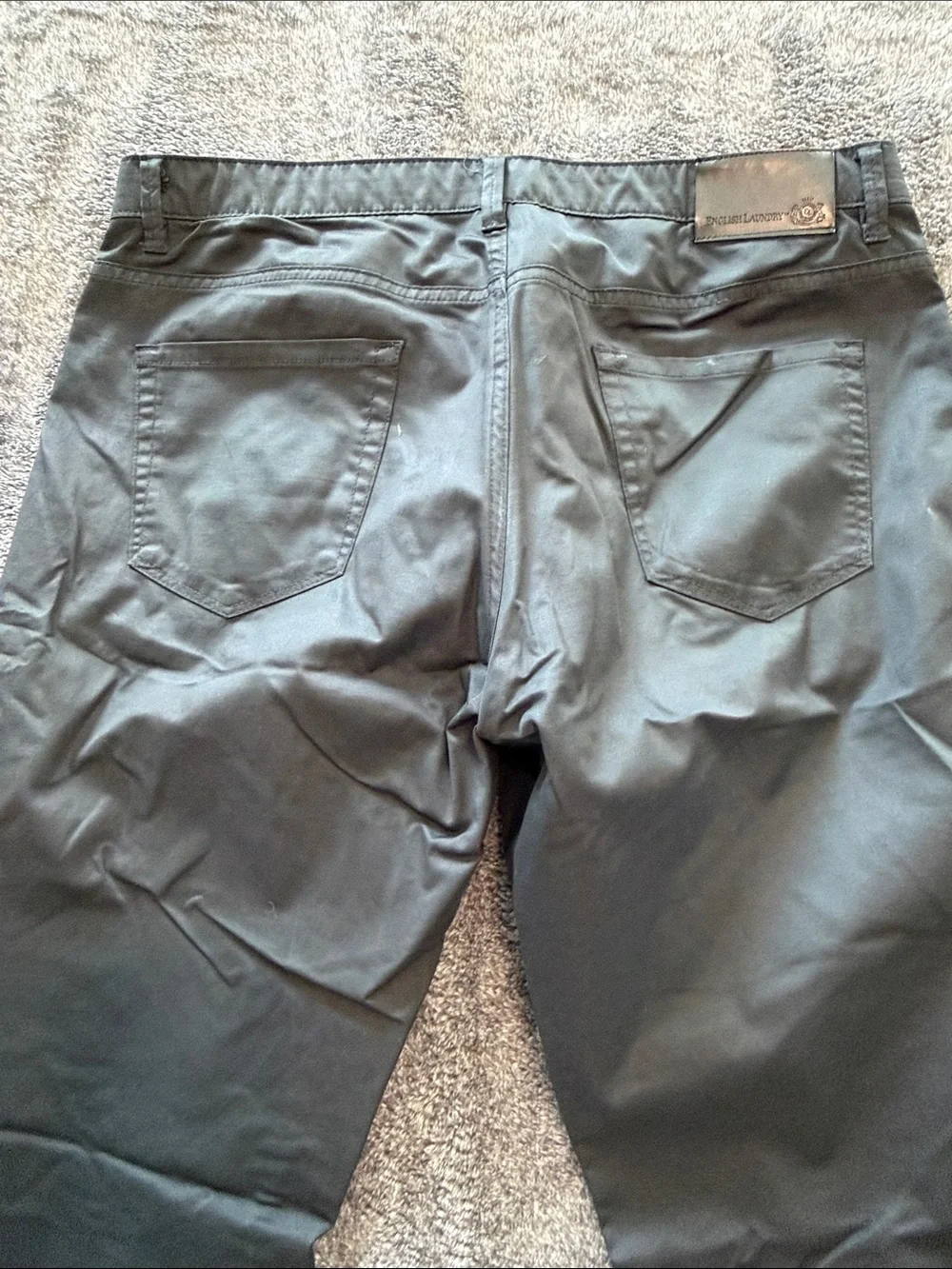 English Laundry Men's Black Chinos